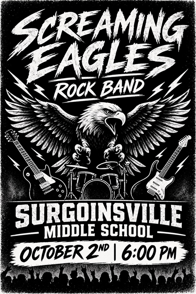 screaming Eagle concert flyer