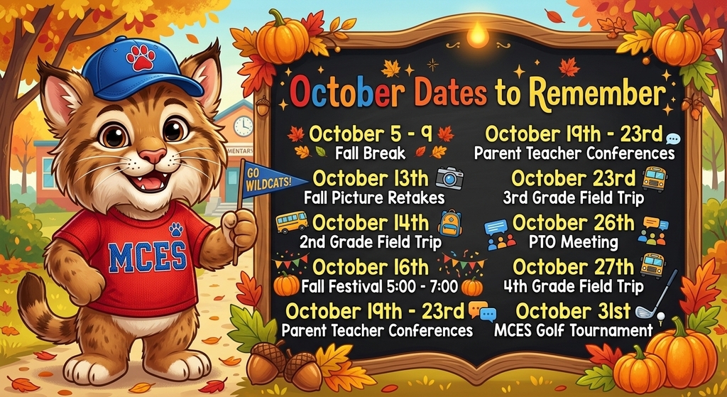 MCES Dates to Remember 