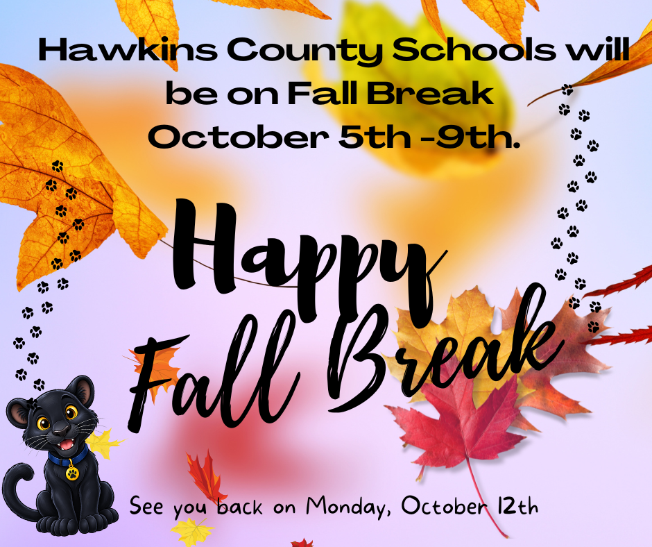 Wishing all our Panthers a Happy Fall Break! We will see you on Monday, October 12th