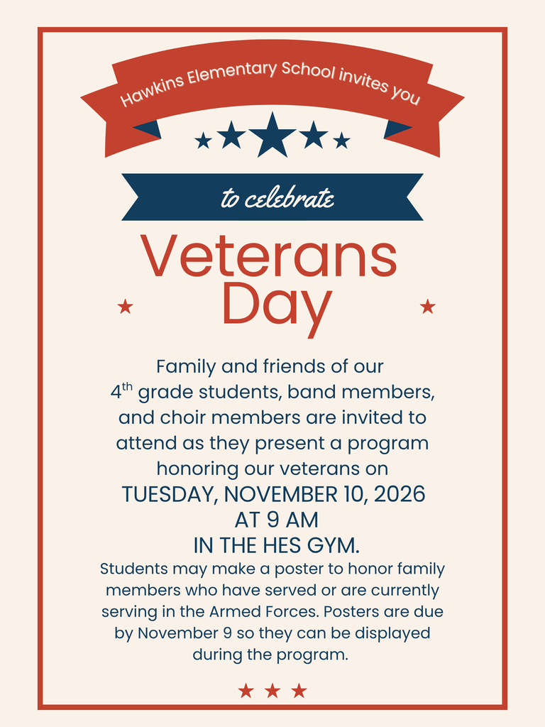 Veterans Day Program flyer