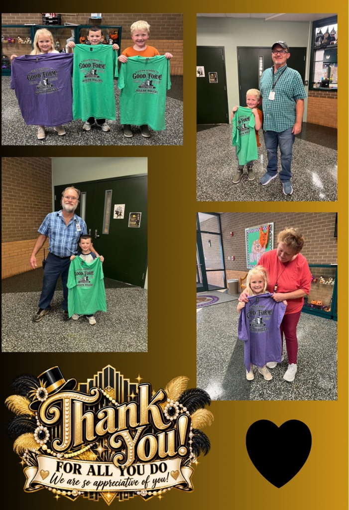 Collage of images showing adults and children holding shirts. One image shows two adults and two children standing. Another image shows a person holding a child.