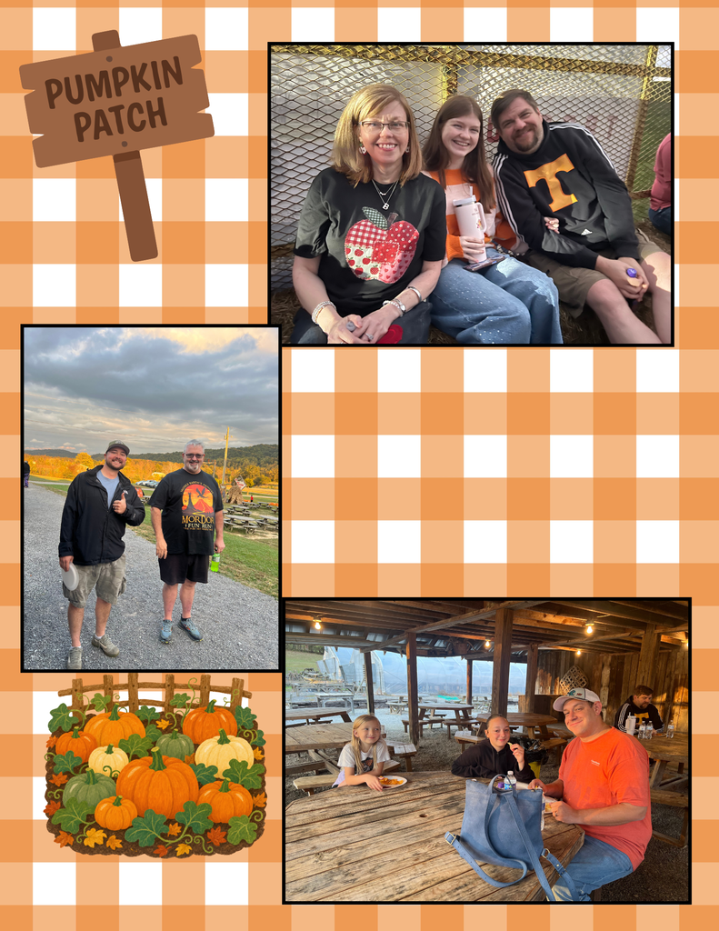 HES staff visiting Myer's Pumpkin Patch