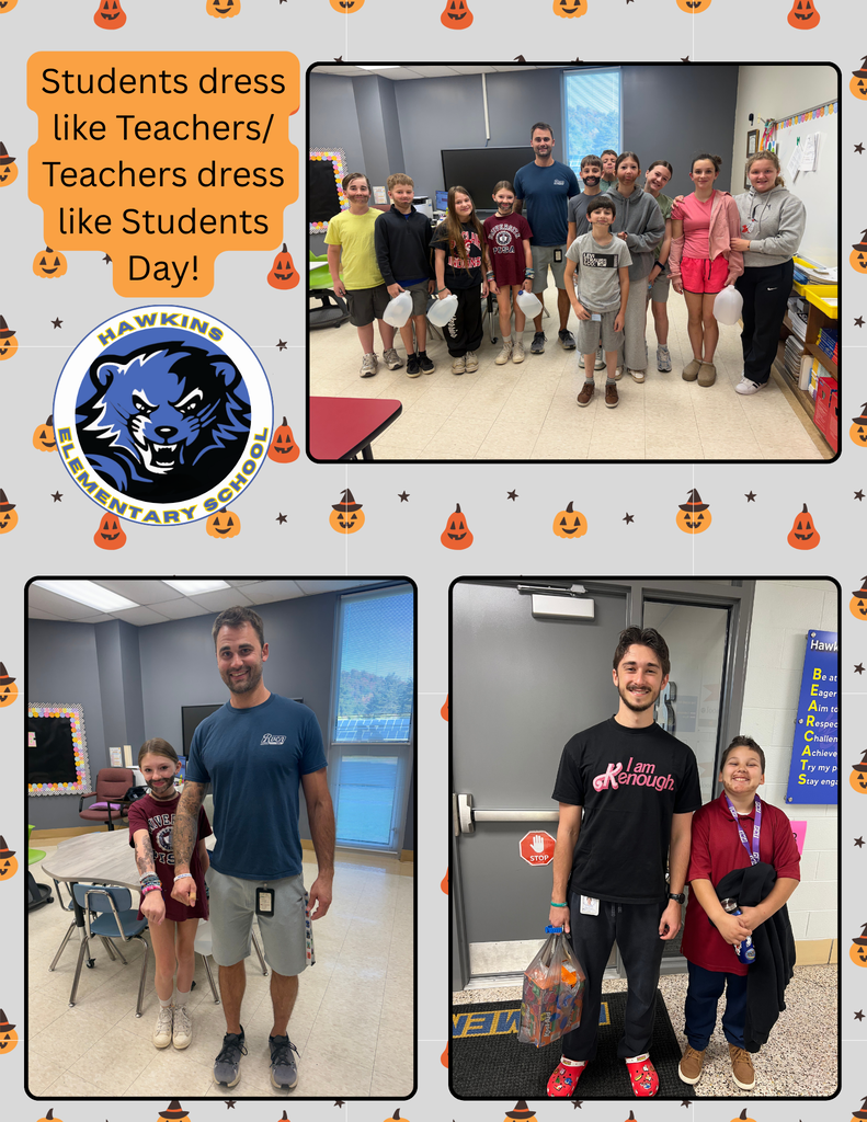 Students at HES dressed as their teachers