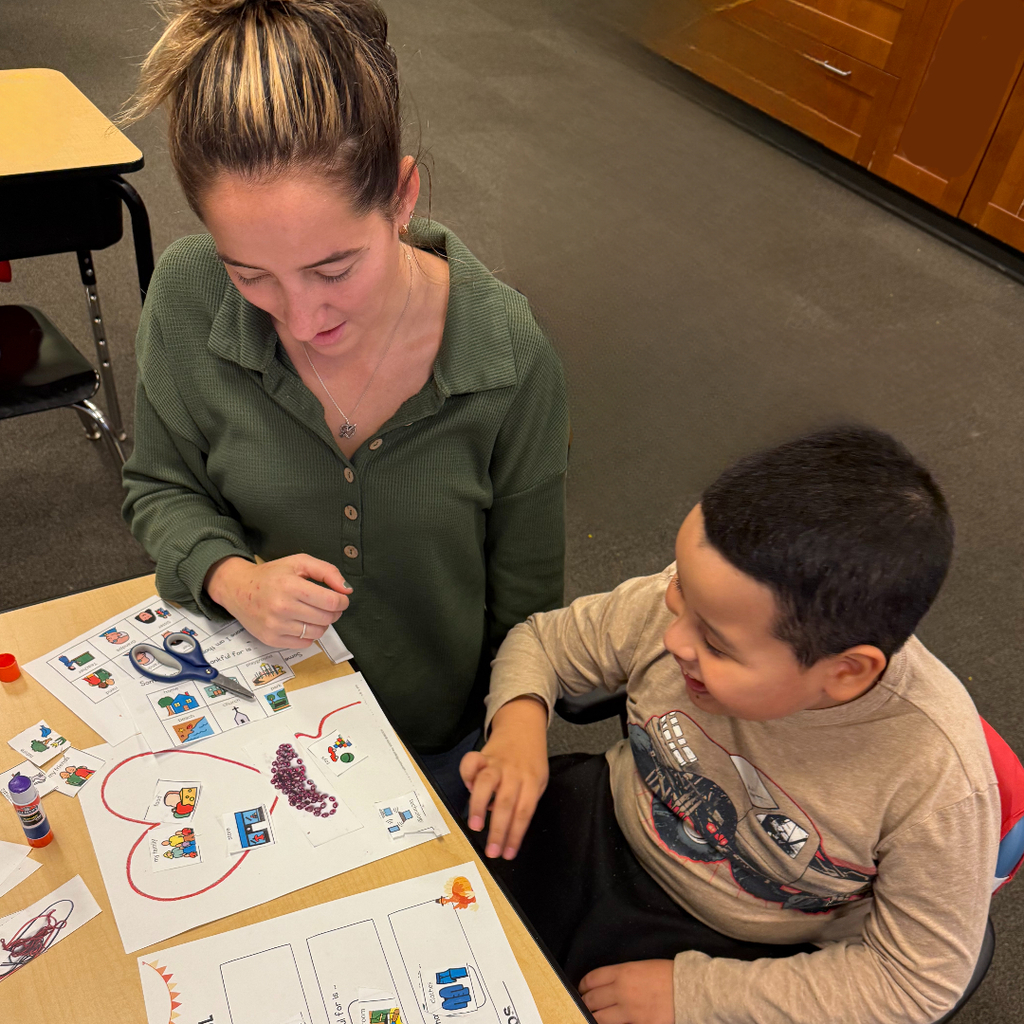 Student completing an Arts Integration lesson.