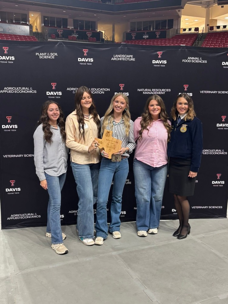 6th Place at State-Cotton Judging
