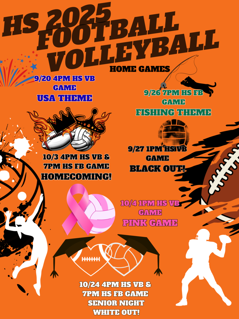 HS Fall Sports Home Games & Themes