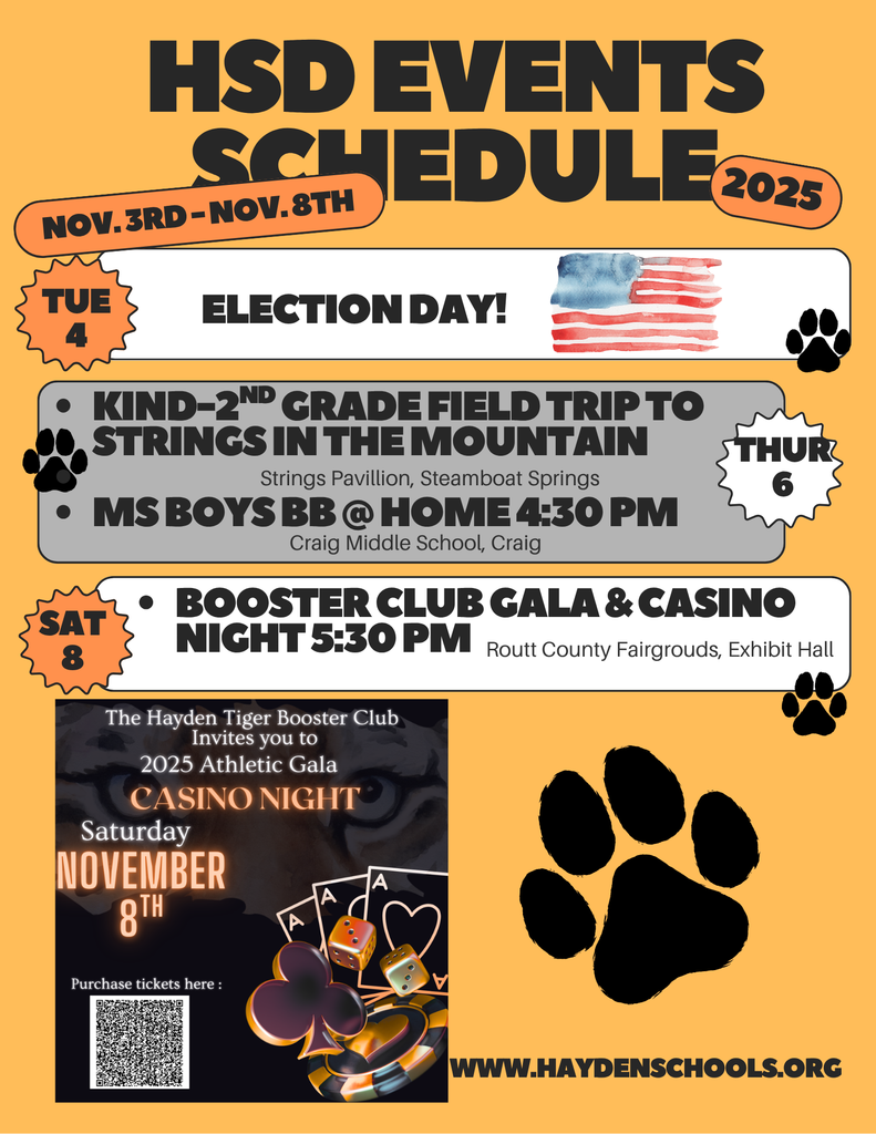 HSD Weekly Events Flyer
