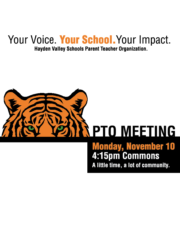 District PTO Meeting November 10th at 4:15 PM
