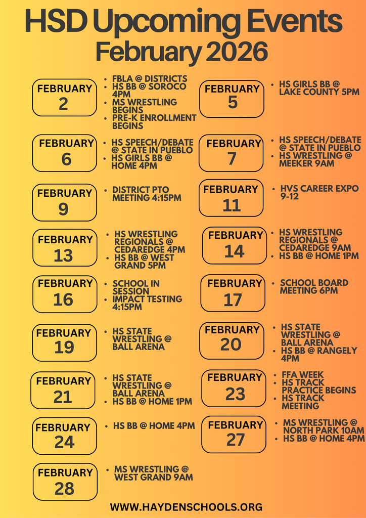 February HSD Events