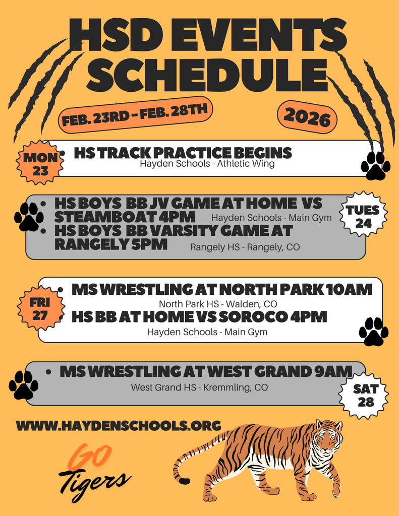 HSD Weekly Events