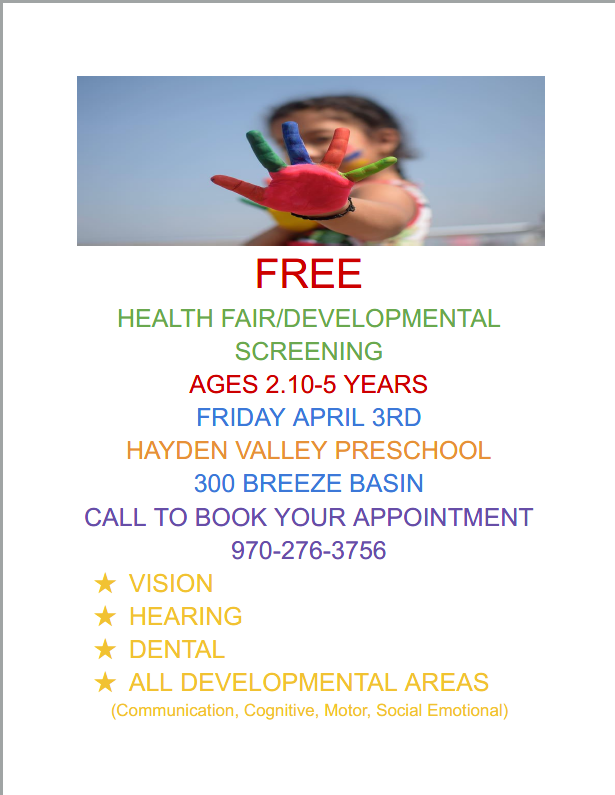 Pre-K English Flyer
