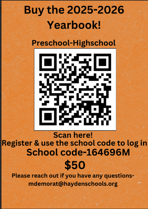 Yearbook Flyer with QR Code to purchase