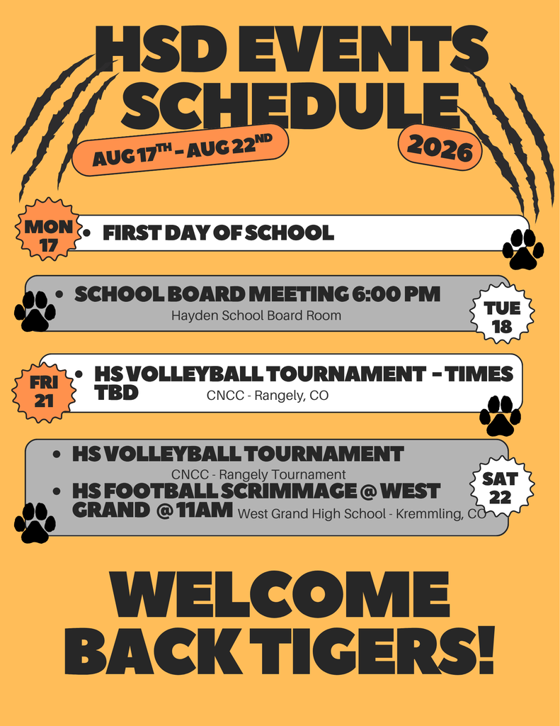 HSD Weekly Weekly Events Flyer