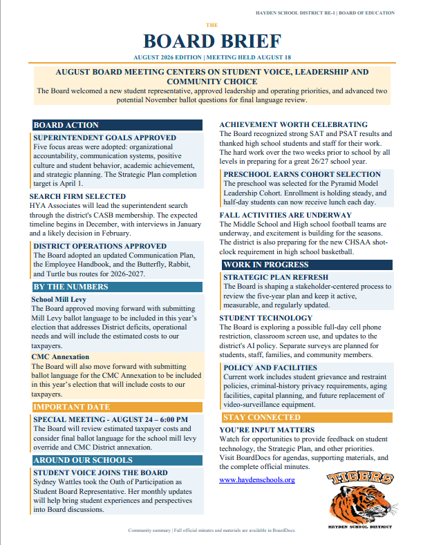 Board Brief