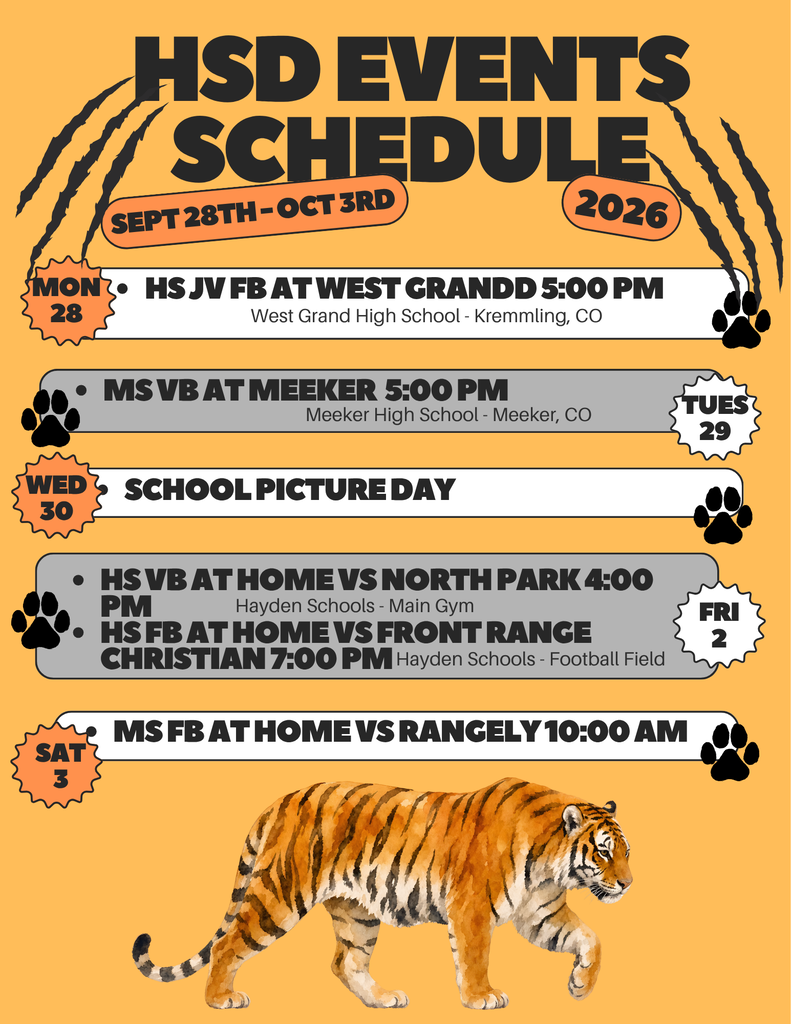 HSD Weekly Event Flyer