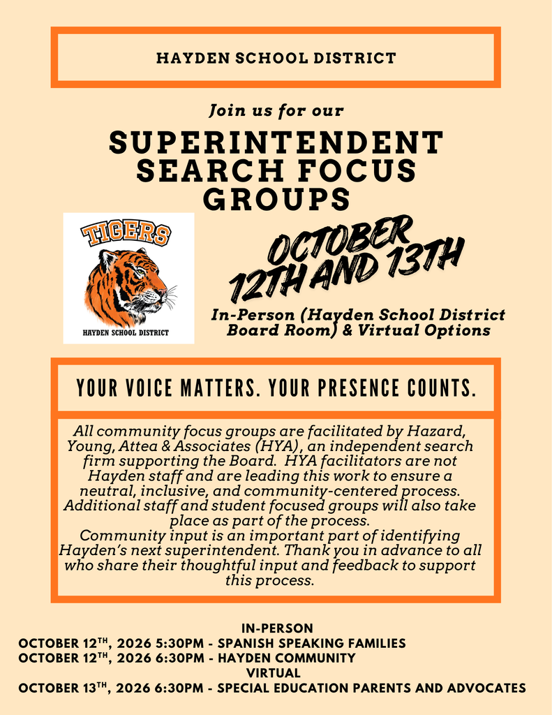 Flyer for Focus Groups for new Superintendent Oct. 12th & 13th