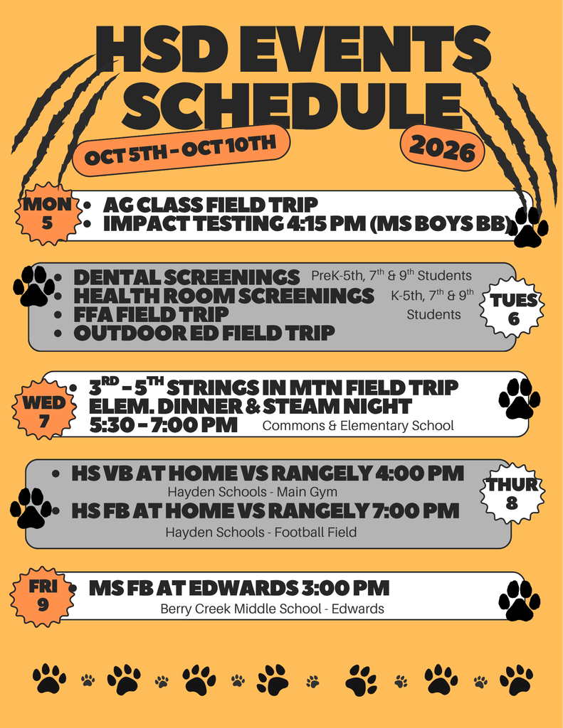 weekly hsd flyer