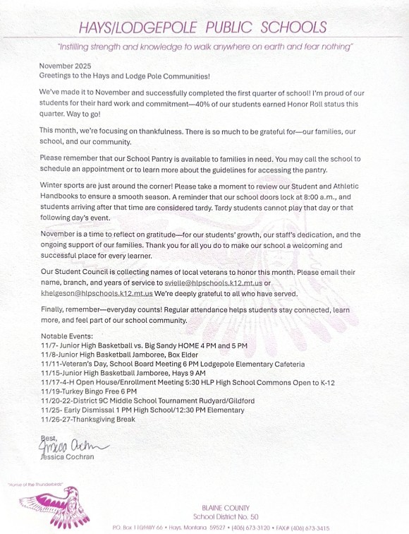 Hays LodgePole Schools