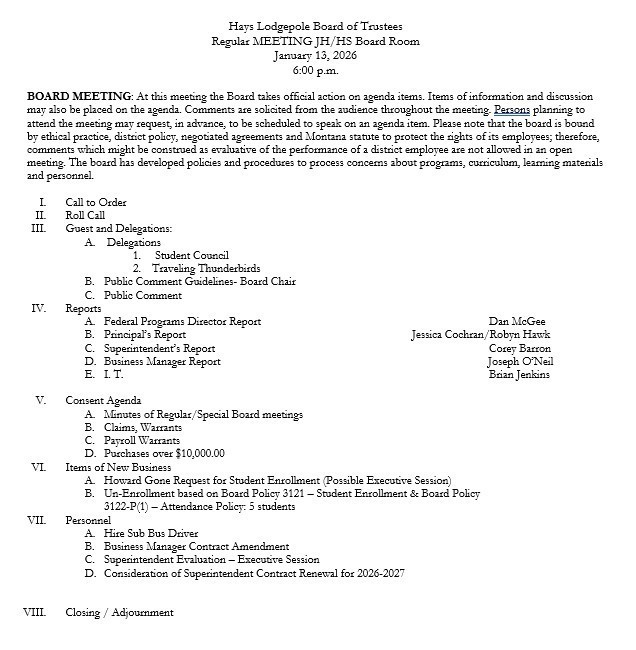 Hays LodgePole Schools