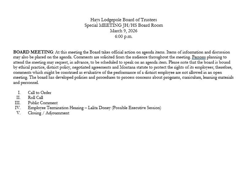 Hays LodgePole Schools