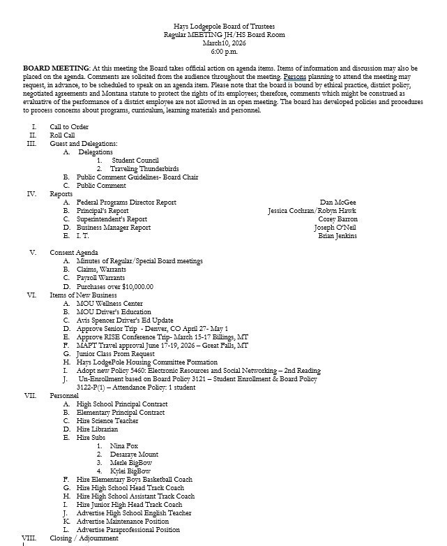 Hays LodgePole Schools