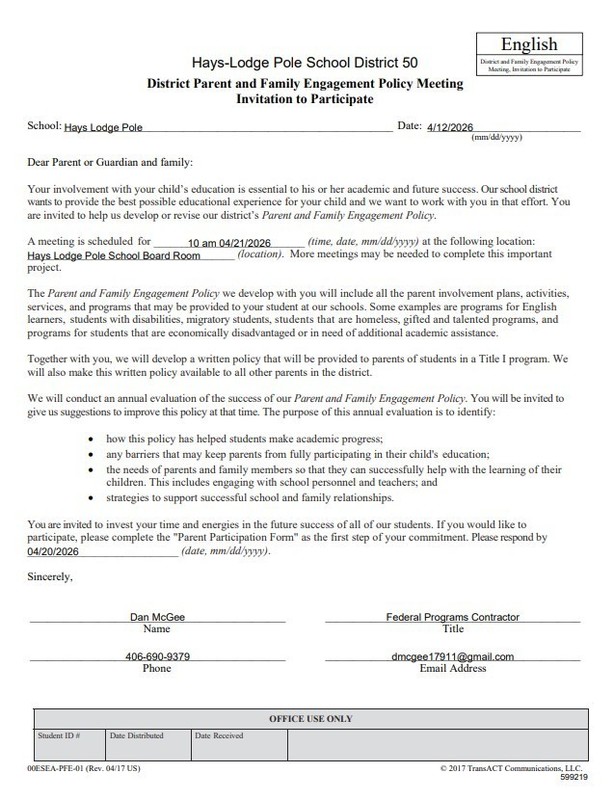 Hays LodgePole Schools