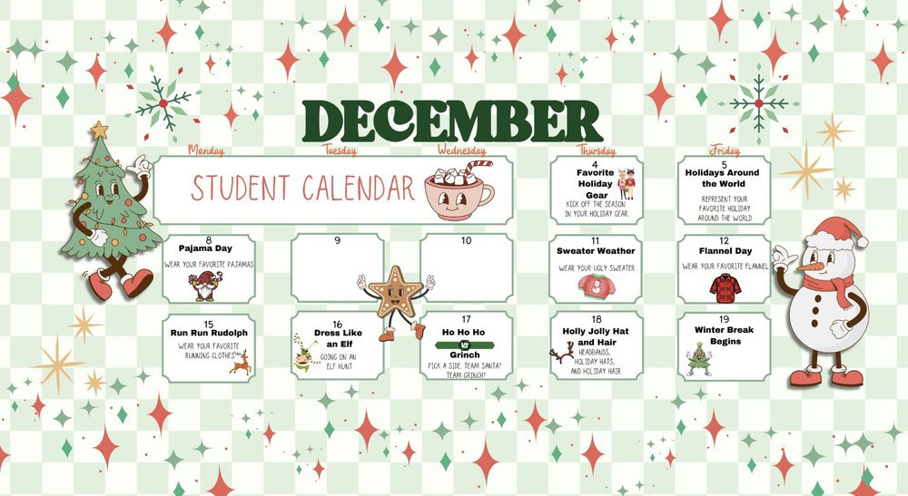 December Student Calendar