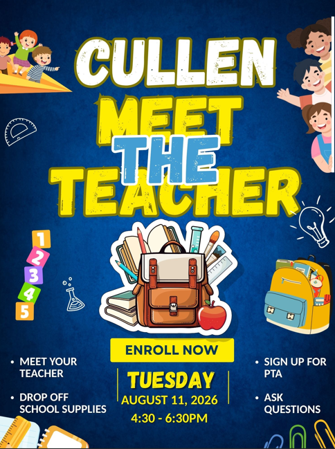 Meet the Teacher Night flyer