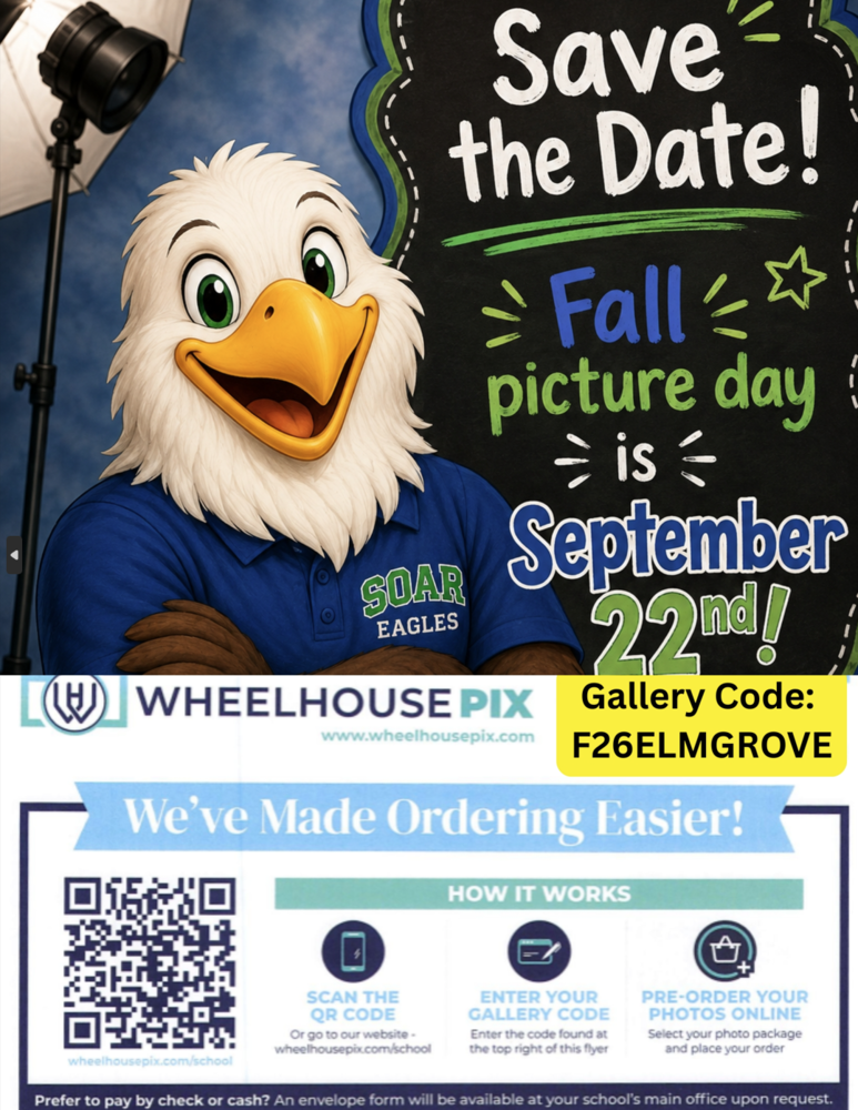 Fall Picture Day is September 22nd