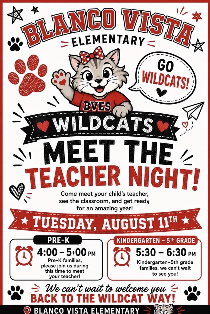 Meet the Teacher Night flyer