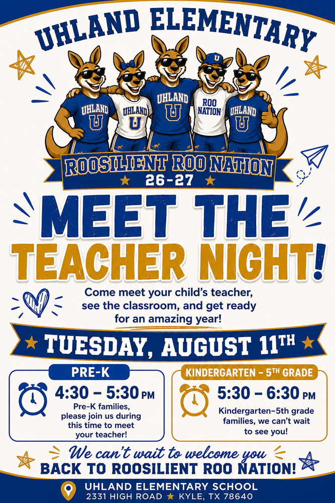 Meet the Teacher Night flyer