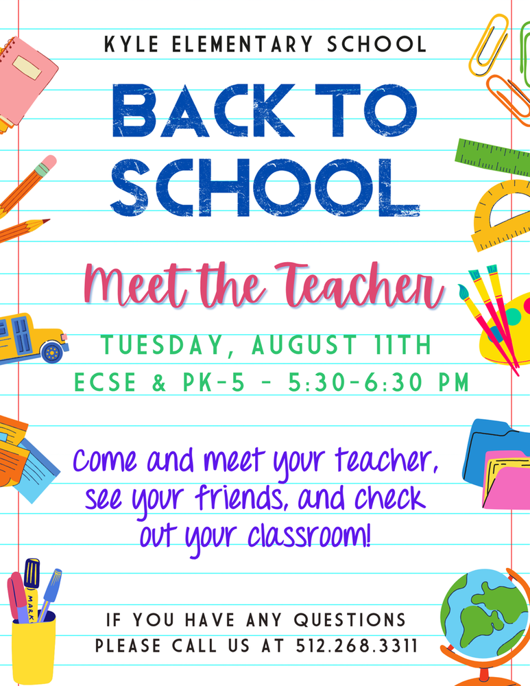 Meet the Teacher Night flyer