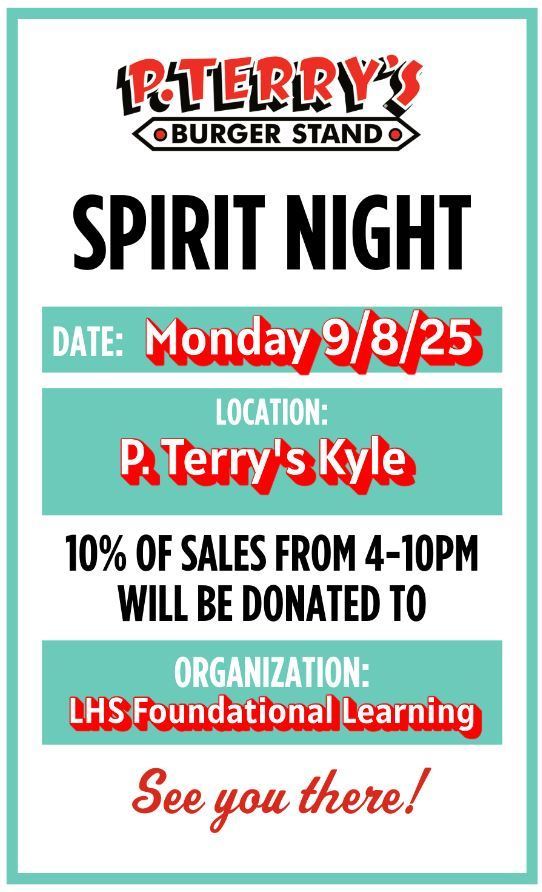 P.Terry's Spirit Night