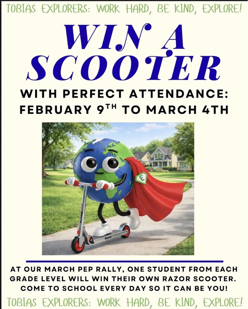 Win a Scooter With Perfect Attendance