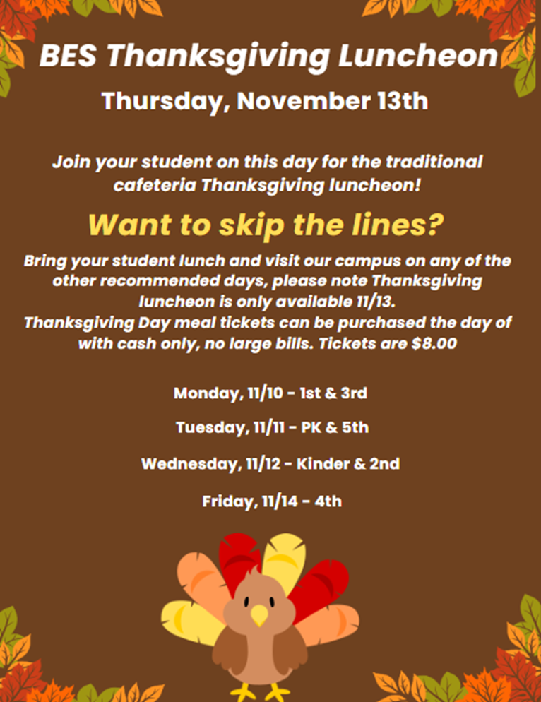 BES Thanksgiving Luncheon