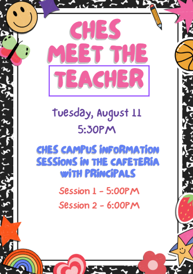 CHES Meet the Teacher Night flyer