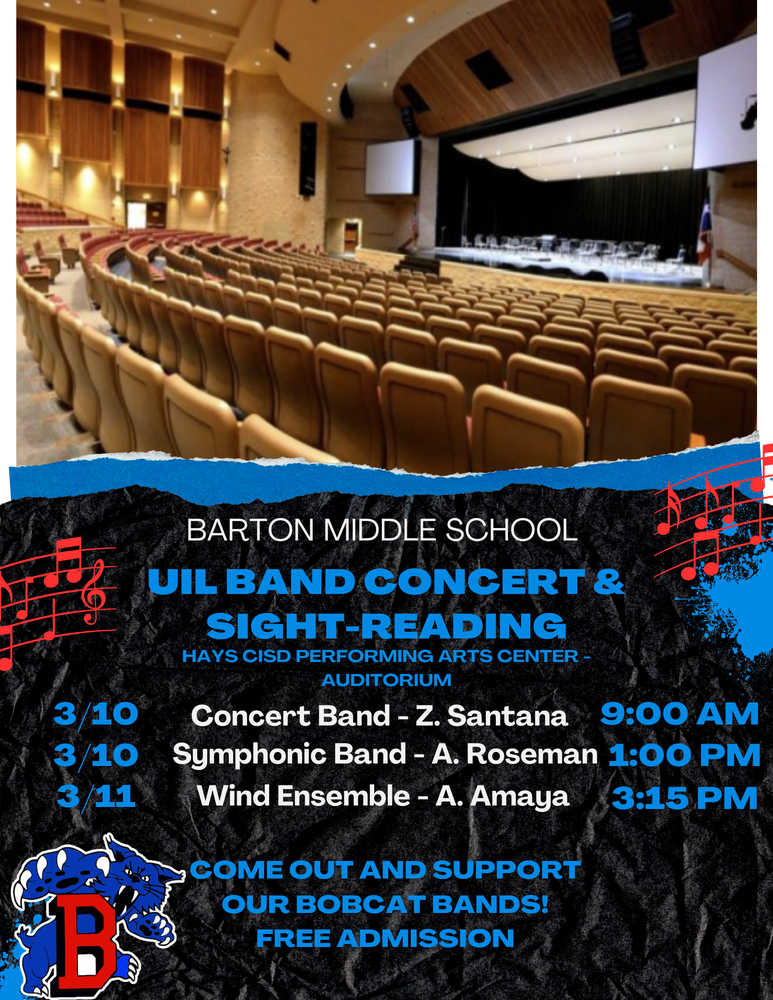 BMS UIL Band Concert & Sight-Reading