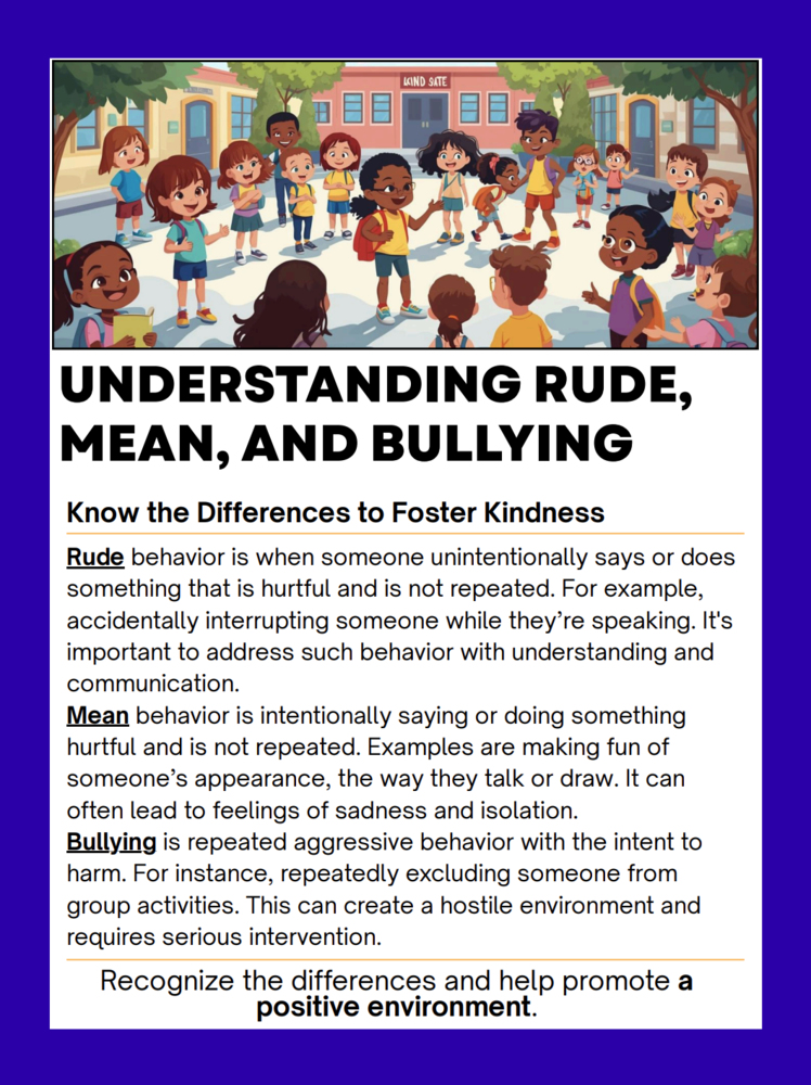 Understanding Rude, Mean, and Bullying