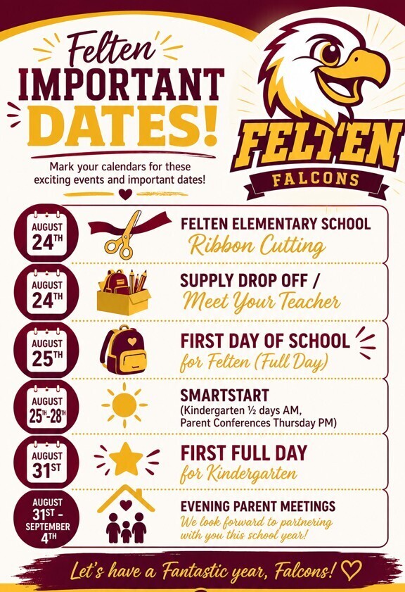 Add these important dates to your family calendar!