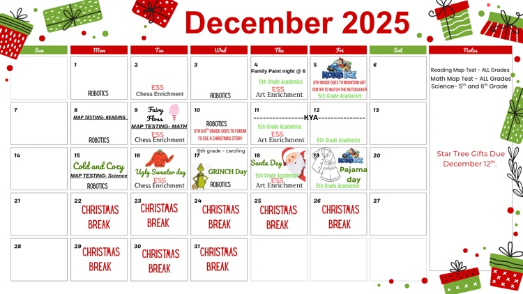 December calendar