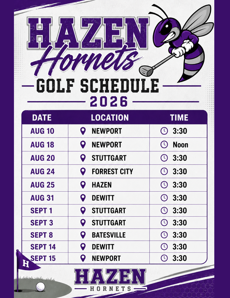 HHS Golf Schedule