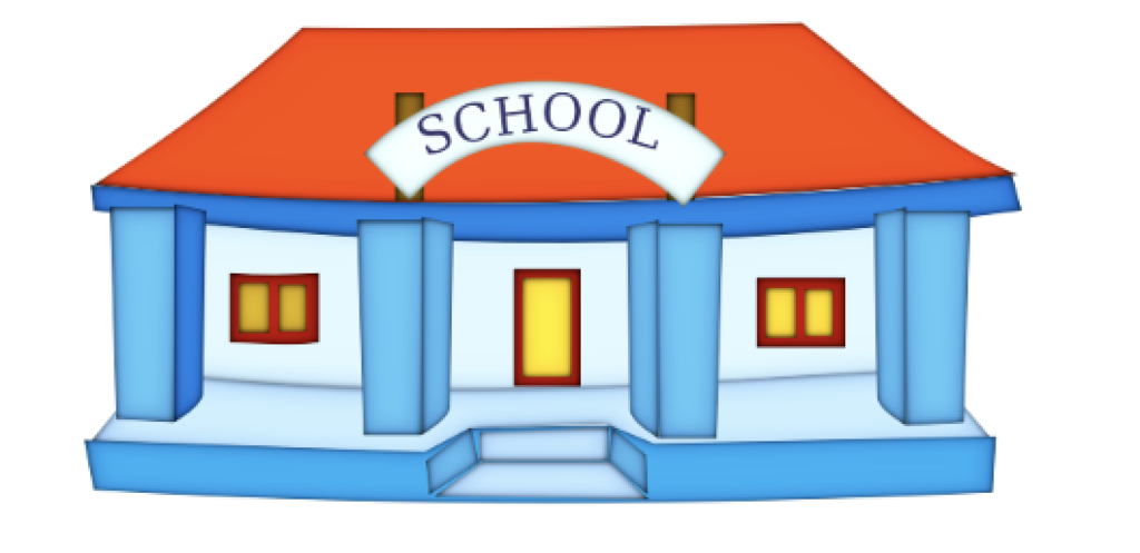 cartoon image of school