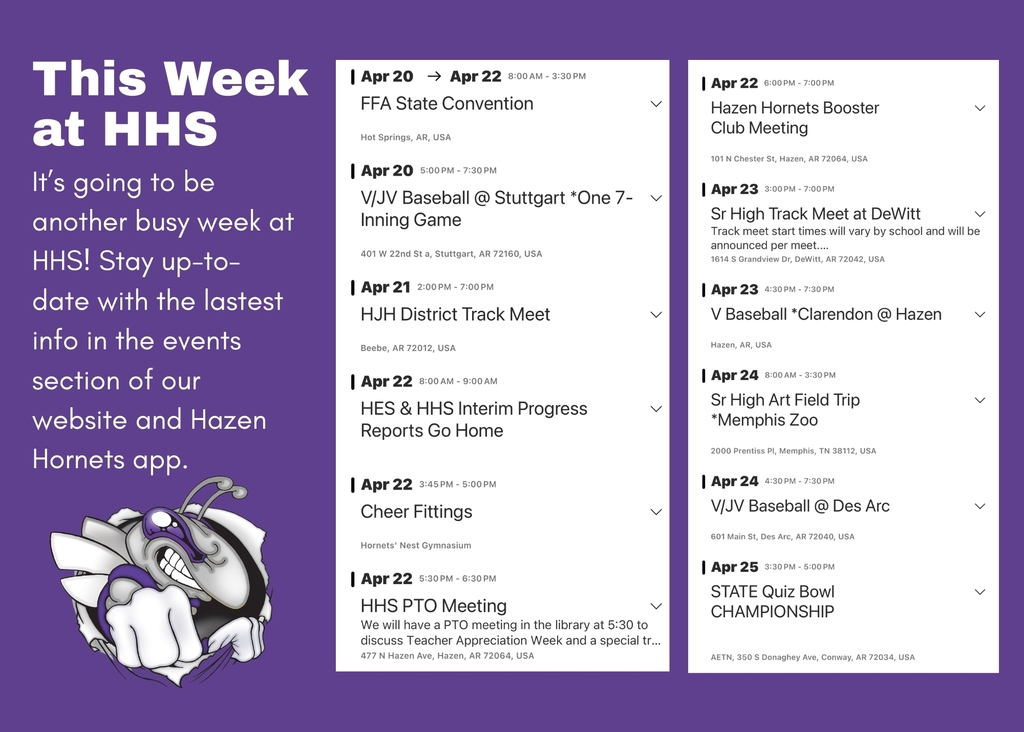 HHS Calendar