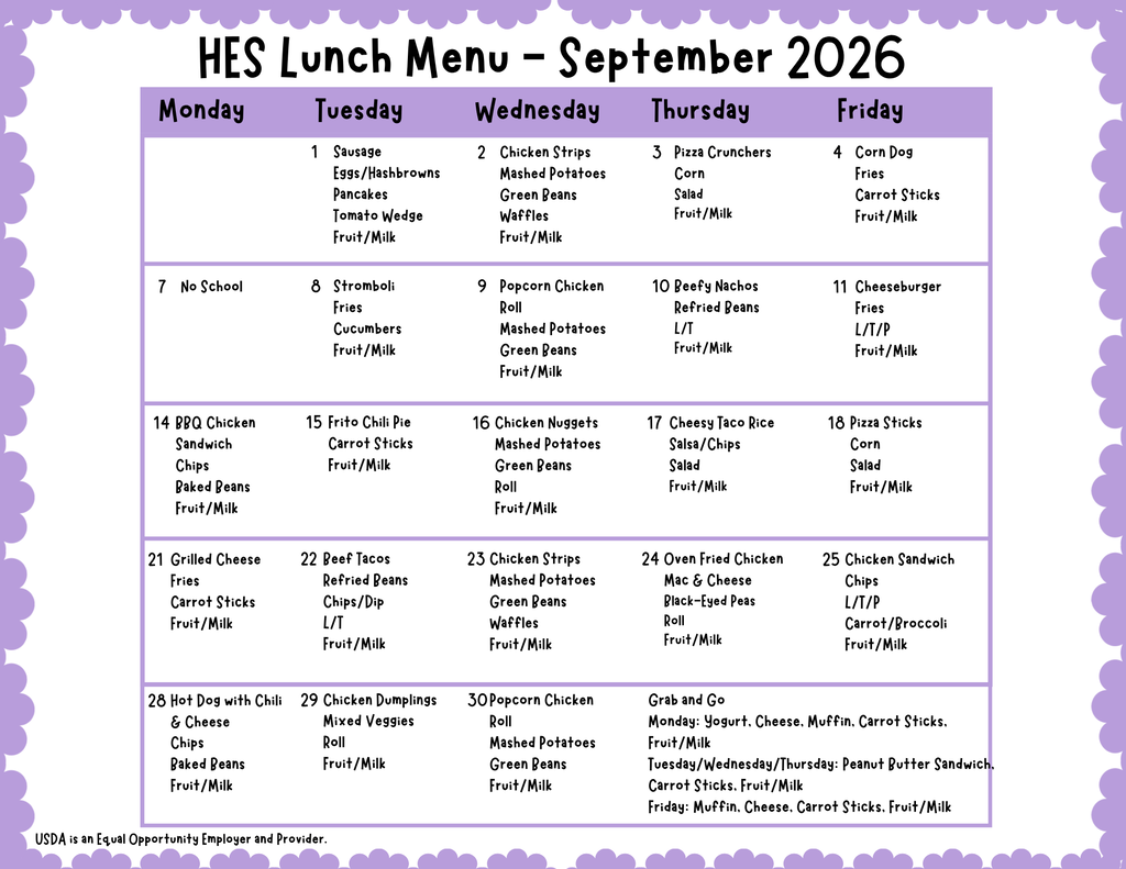 HES Menu