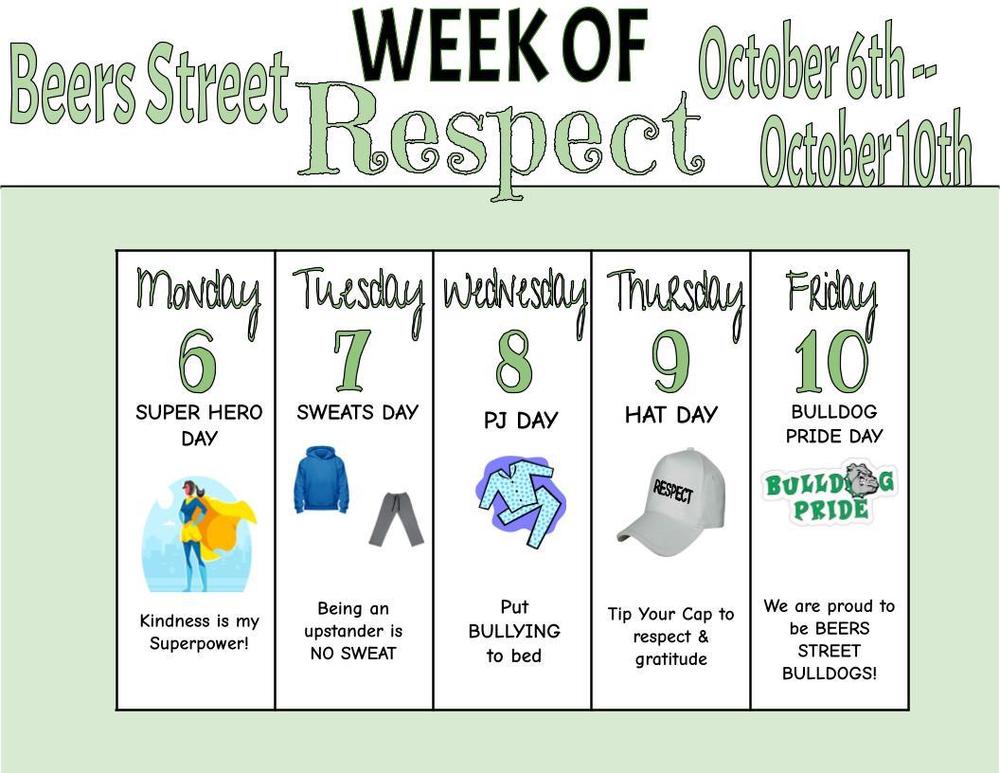 Week of Respect Theme Days