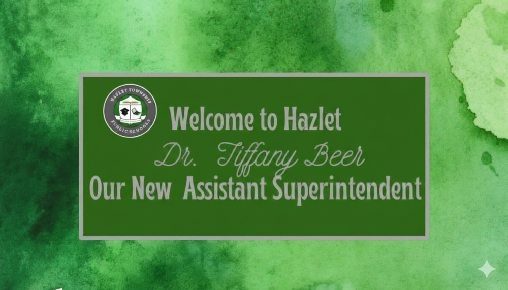 Banner welcoming the new assistant superintendent Dr. Tiffany Beer.