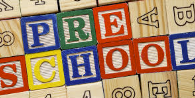 Picture of blocks that spell out the word preschool