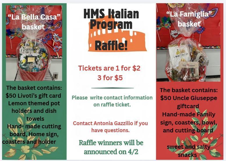 HMS Italian Program Raffle