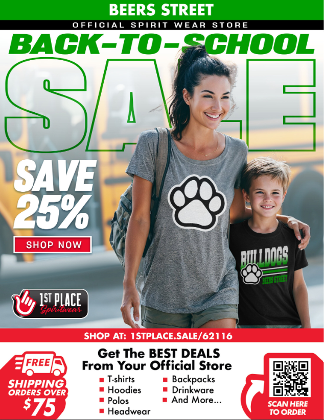 Back to School Spirit Wear Sale