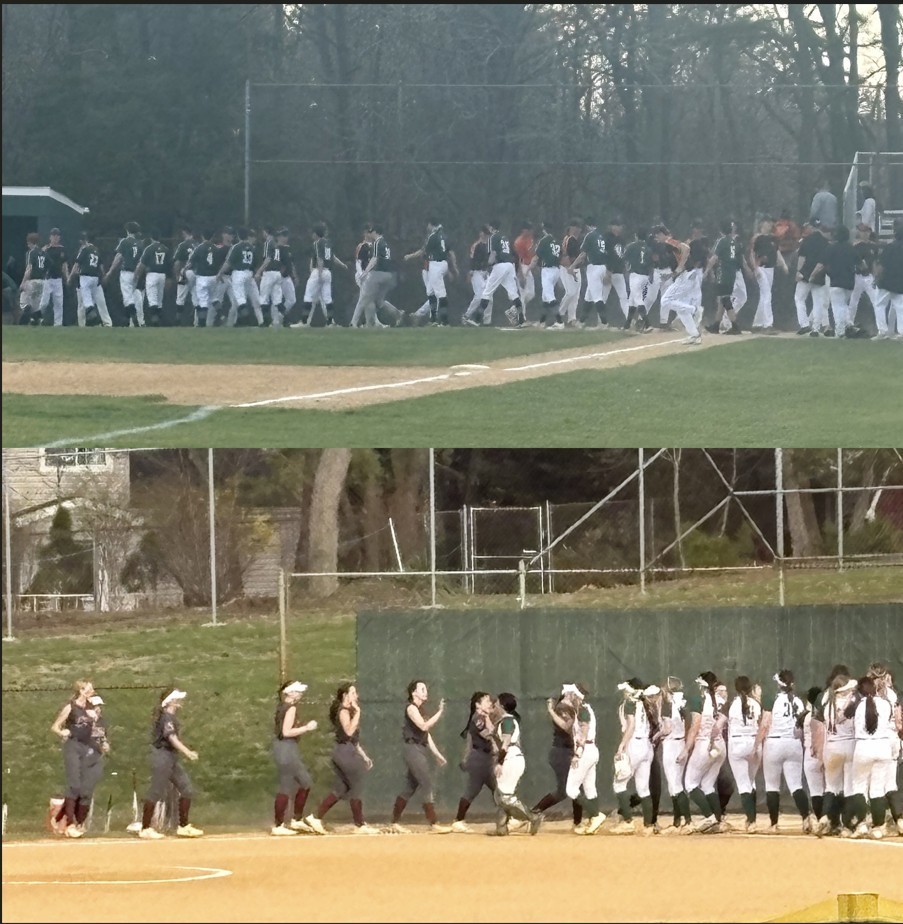 Image of sports players high fiving each other